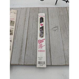 Vintage J&P Coats All Purpose Metal  Zipper 7" Cloister Brown 56-B